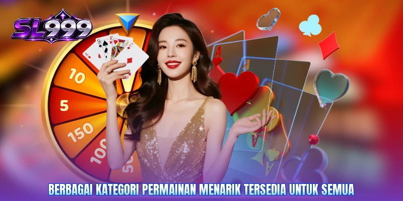 Berbagai kategori permainan menarik tersedia untuk semua