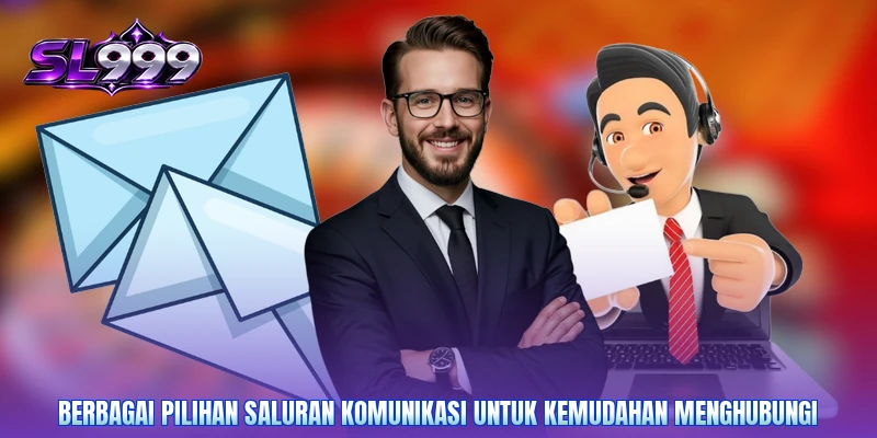Berbagai pilihan saluran komunikasi untuk kemudahan menghubungi