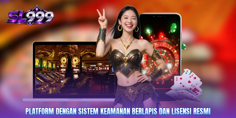 Platform dengan sistem keamanan berlapis dan lisensi resmi